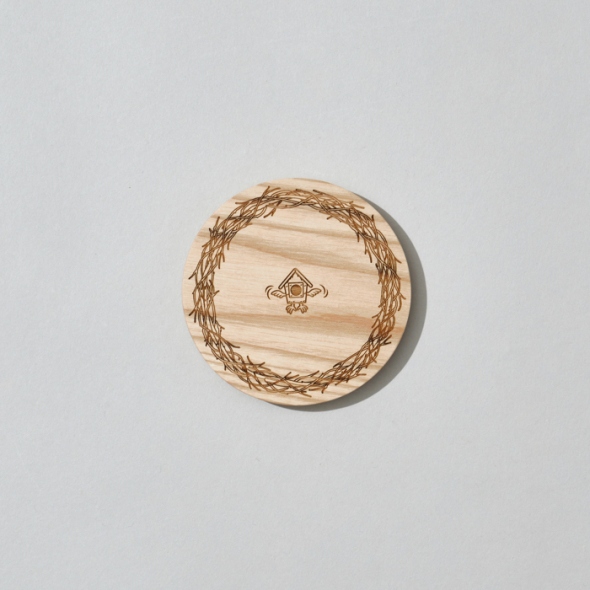 RESEARCH | Anarcho Cups - 096 Wood Lid (for 1/2 Pt.) - Beige
