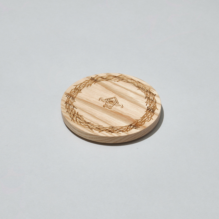 RESEARCH | Anarcho Cups - 096 Wood Lid (for 1/2 Pt.) - Beige