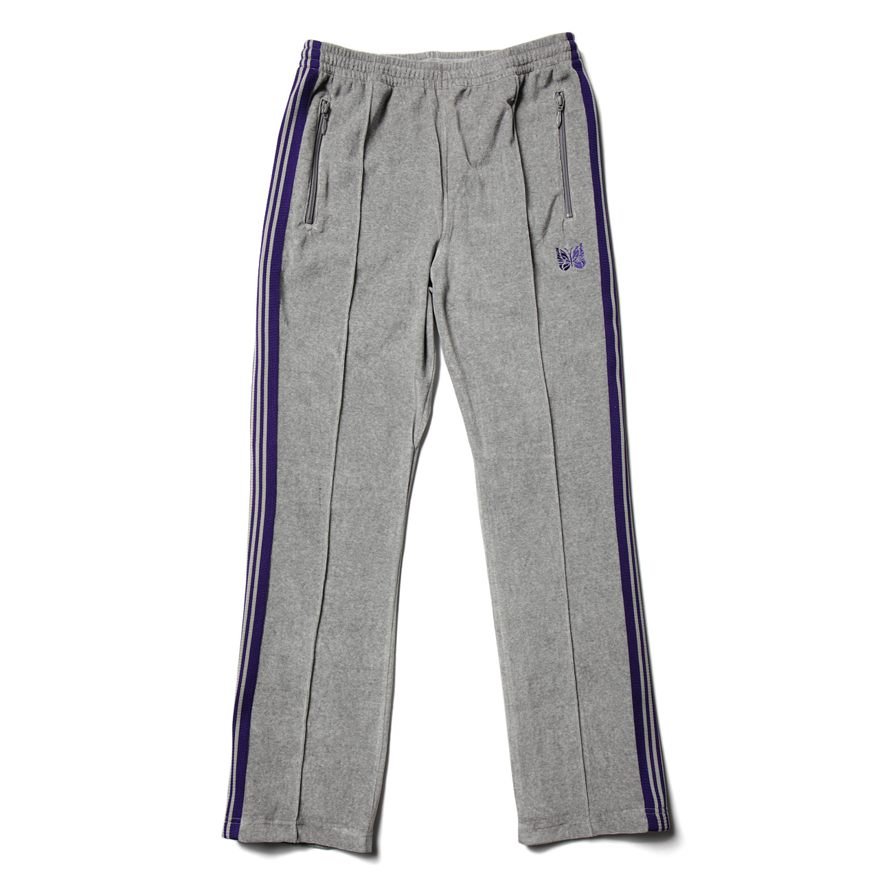 Needles / ニードルズ | Narrow Track Pant - C/PE Velour - H.Grey