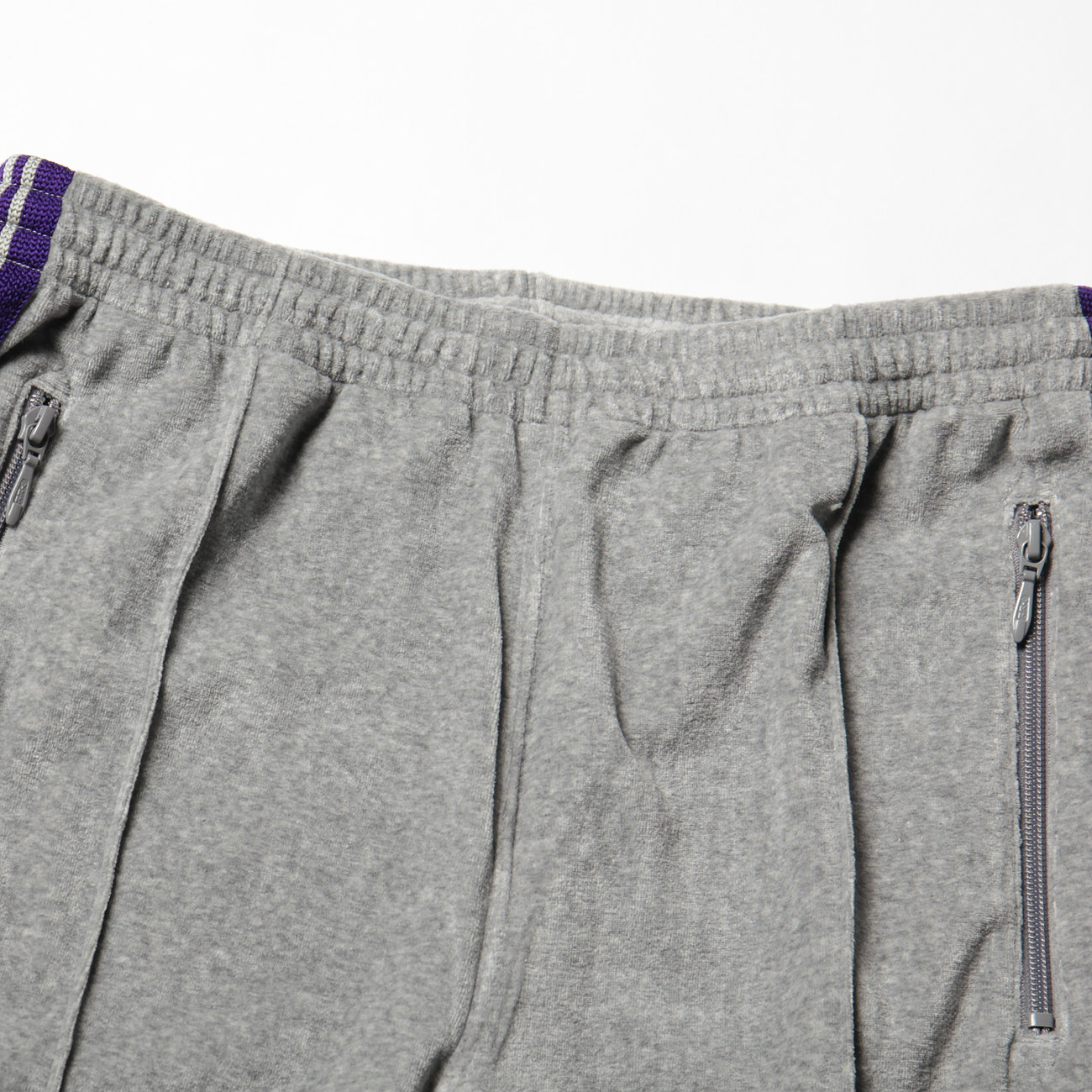 Needles / ニードルズ | Narrow Track Pant - C/PE Velour - H.Grey