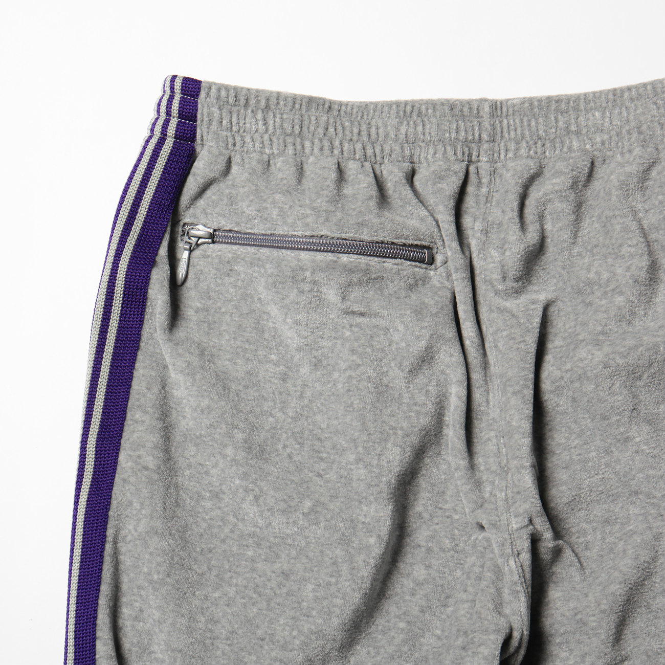 Needles / ニードルズ | Narrow Track Pant - C/PE Velour - H.Grey