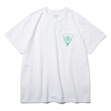 South2 West8 / サウスツーウエストエイト | S/S Round Pocket Tee - Circle Horn - White