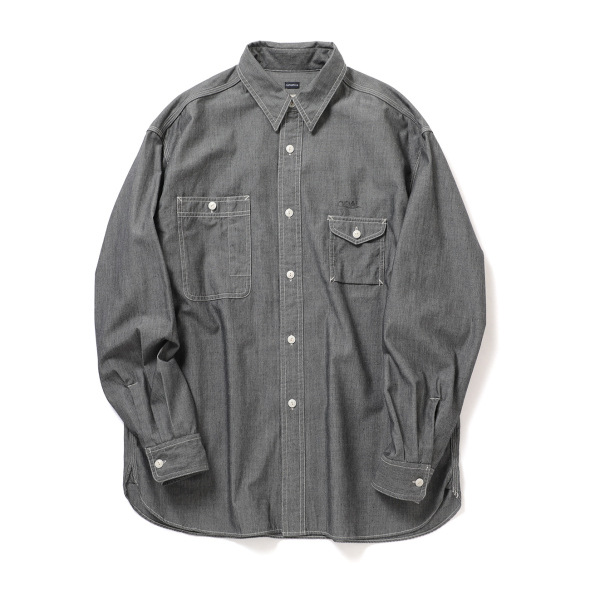 nanamica / ナナミカ | Regular Collar Chambray Shirt - Gray | 通販