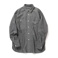 nanamica / ナナミカ | Regular Collar Chambray Shirt - Gray