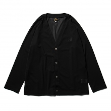 Needles / ニードルズ | V Neck Cardigan - Poly Mesh - Black