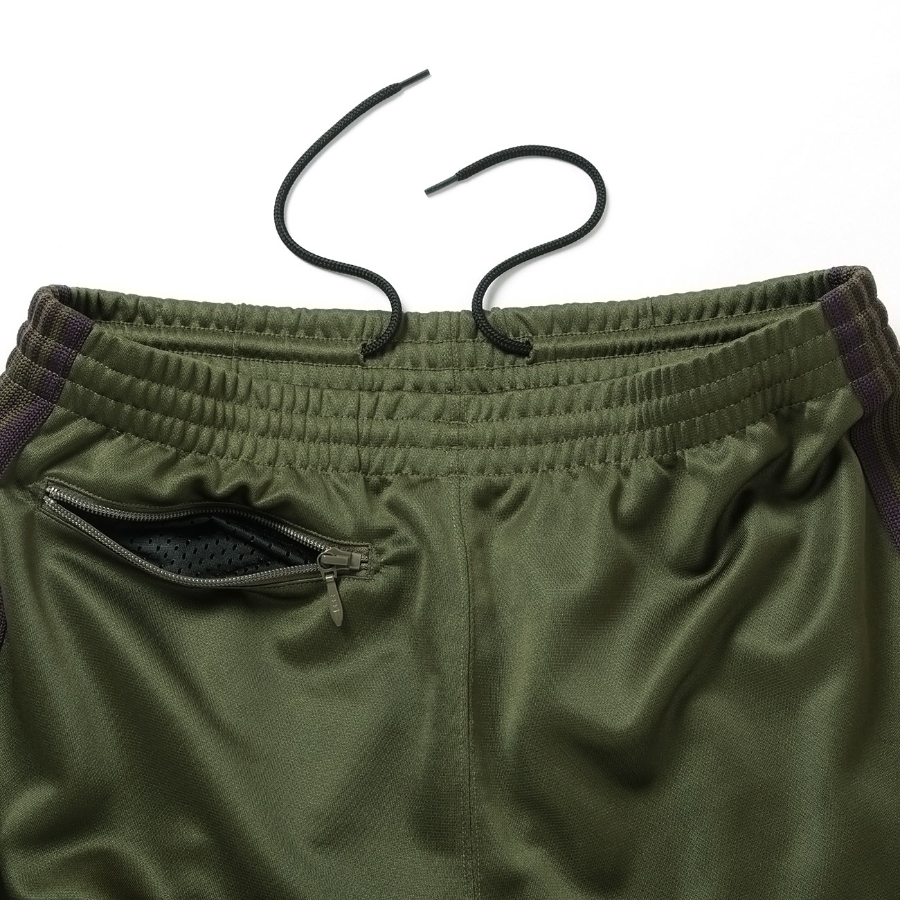Needles / ニードルズ | Boot-Cut Track Pant - Poly Smooth - Olive