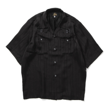 Needles / ニードルズ | S/S Cowboy One-Up Shirt - TA/CU/PE Georgette - Black