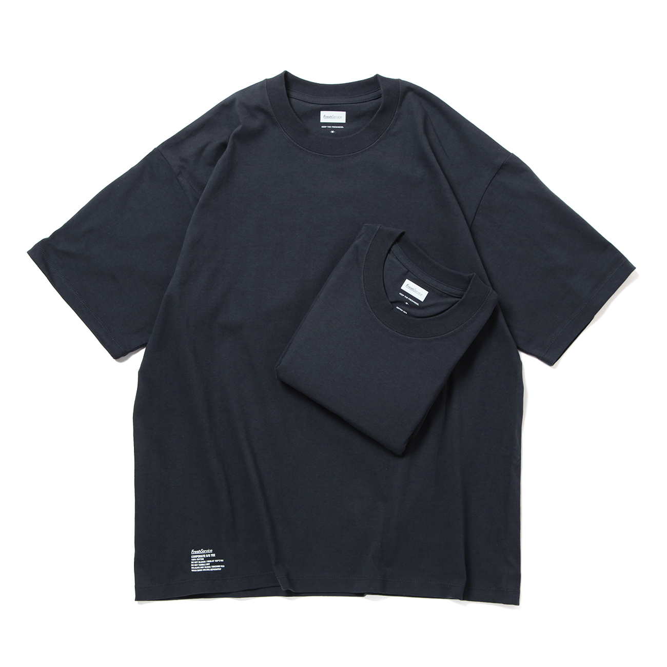 トップス FreshService 2-PACK TECH SMOOTH BLACK M FreshServiceSport - フレッシュサービス 半袖TEE 2-PACK TECH
