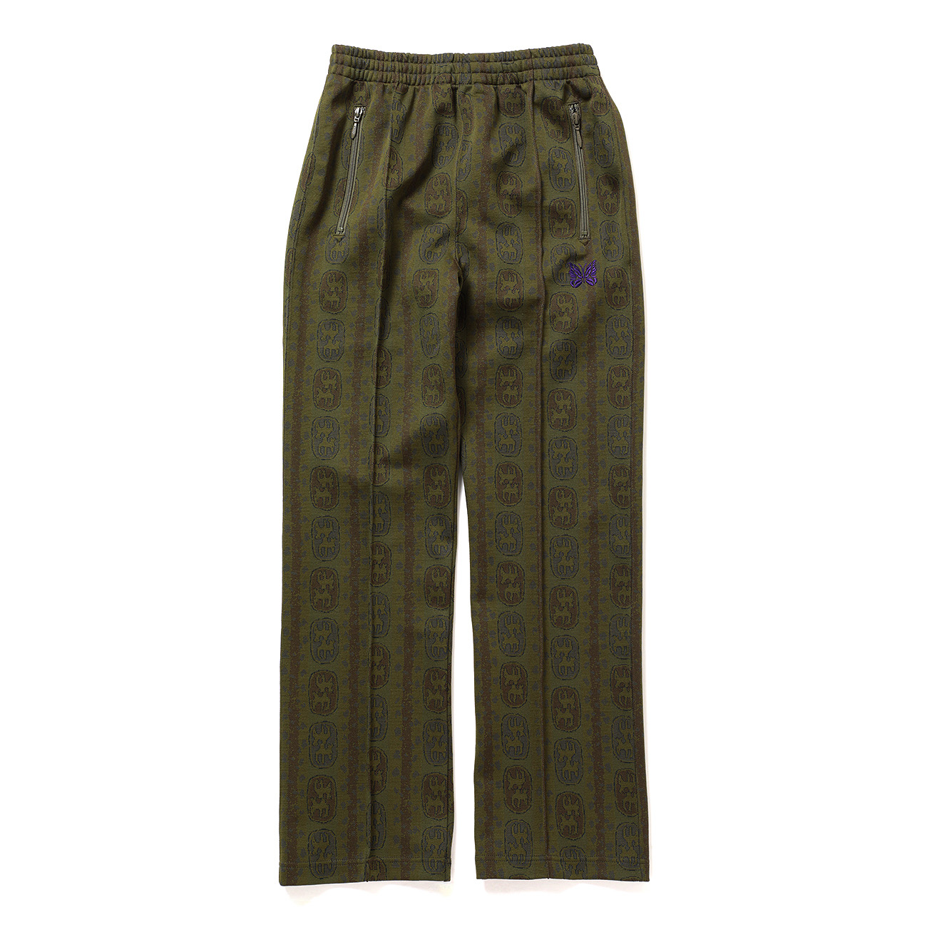 Needles / ニードルズ | Track Pant - Poly Jacquard - Olive | 通販