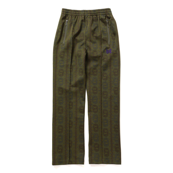 Needles / ニードルズ | Track Pant - Poly Jacquard - Olive | 通販