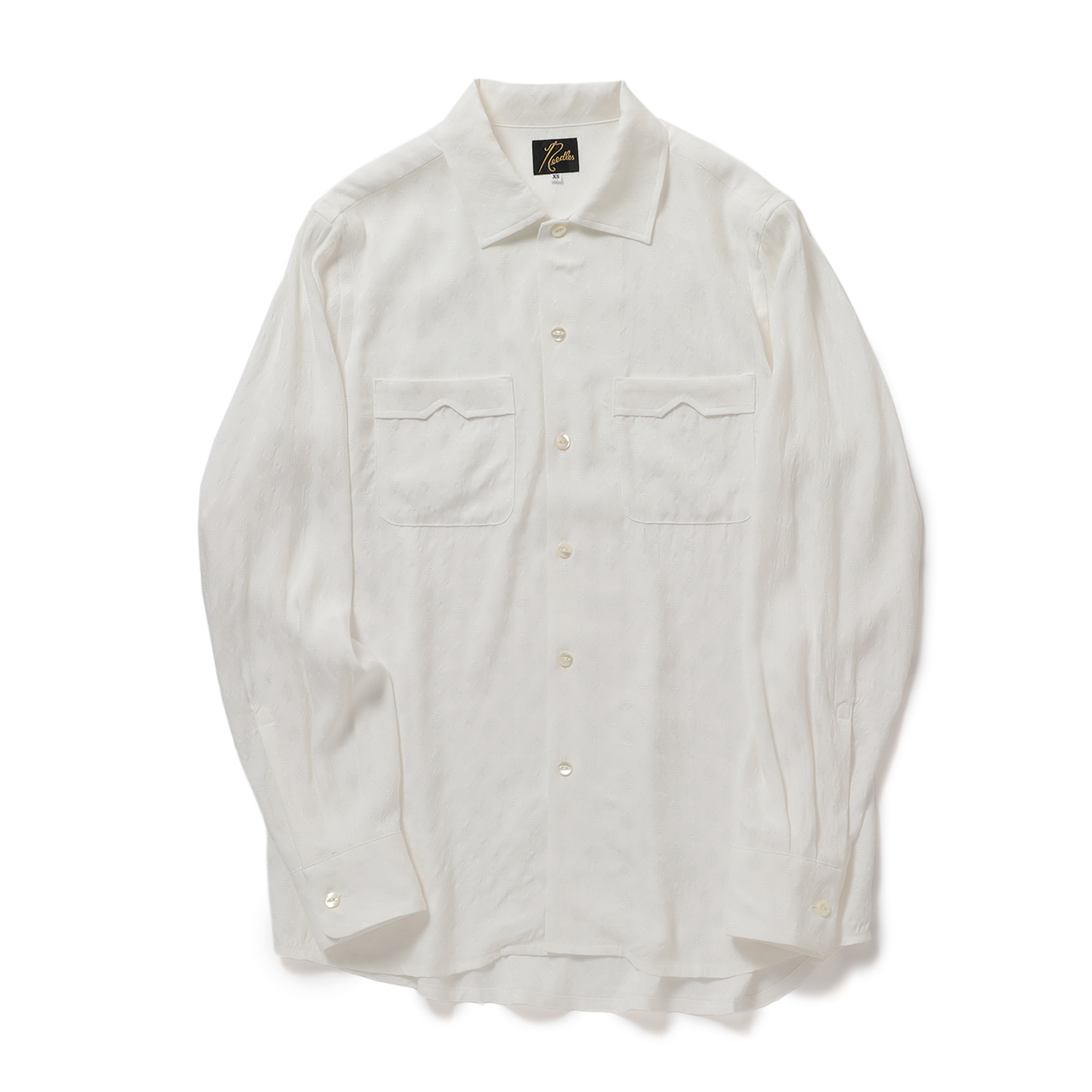 Needles / ニードルズ | One-up Shirt - Diamond Mesh Jacquard - Off