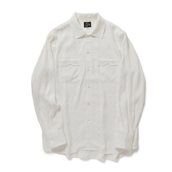 Needles / ニードルズ | One-up Shirt - Diamond Mesh Jacquard - Off