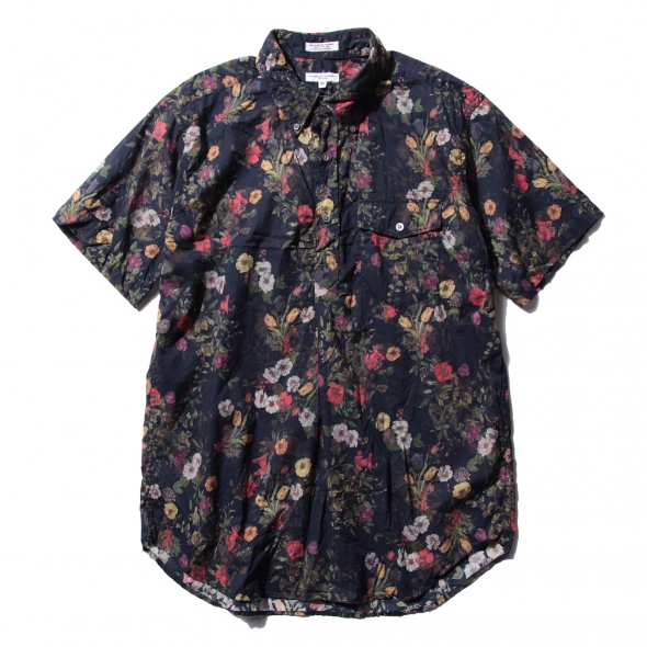 ENGINEERED GARMENTS | Pop Over BD Shirt - Floral Sheeting - Dk