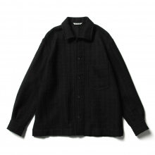 AURALEE / オーラリー | COTTON LINEN LENO BLOUSON (メンズ) - Black