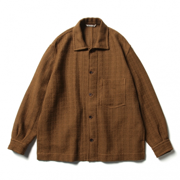 AURALEE / オーラリー | COTTON LINEN LENO BLOUSON (メンズ) - Brown | 通販 - 正規取扱店 |  COLLECT STORE / コレクトストア