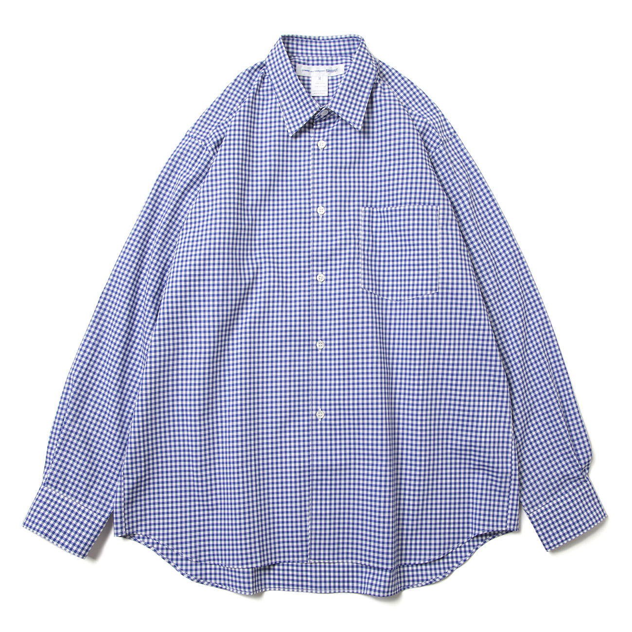 FOREVER / Wide Classic - yarn dyed cotton small check - White / Navy