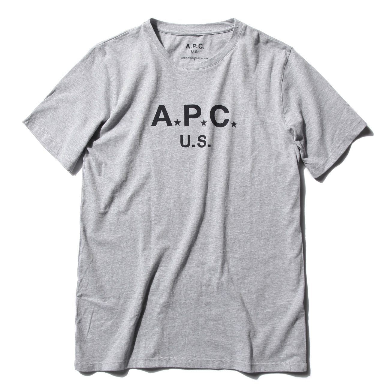 A.P.C. U.S. メンズTシャツ - 杢 Pale Gray