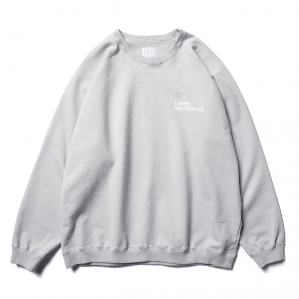 RAGLAN CREW SWEAT - Light Grey