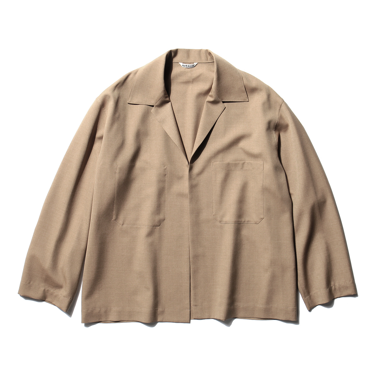 AURALEE / オーラリー | WOOL SILK TROPICAL SHIRTS JACKET (メンズ