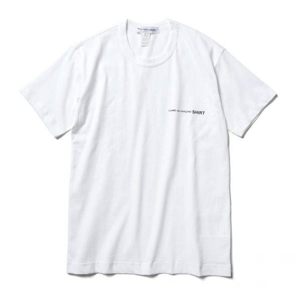 COMME des GARCONS SHIRT | cotton jersey plain with front print 