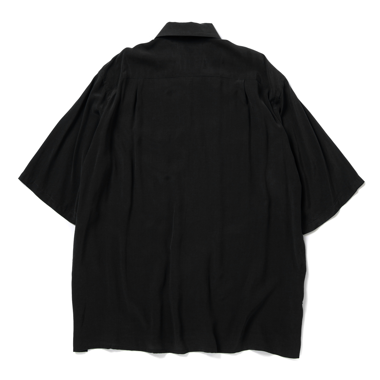 maison mill OPEN COLLAR SHIRT 黒ドット サンプル品 WASHER FINISHED WOOL GABARDINE OPEN COLLAR SHORT BLOUSON(XS