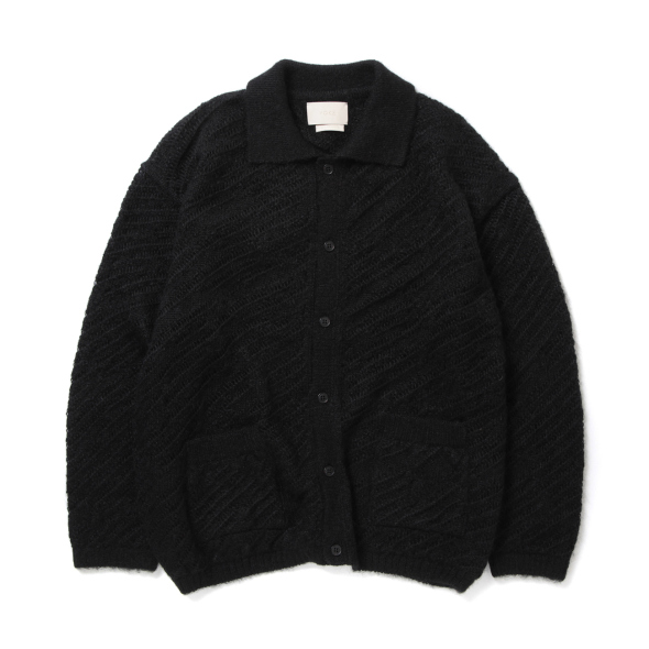 YOKE / ヨーク | SILK MOHAIR BUTTONED CARGIGAN - Black | 通販 YOKE / ヨーク | SILK MOHAIR BUTTONED CARGIGAN - Black | 通販