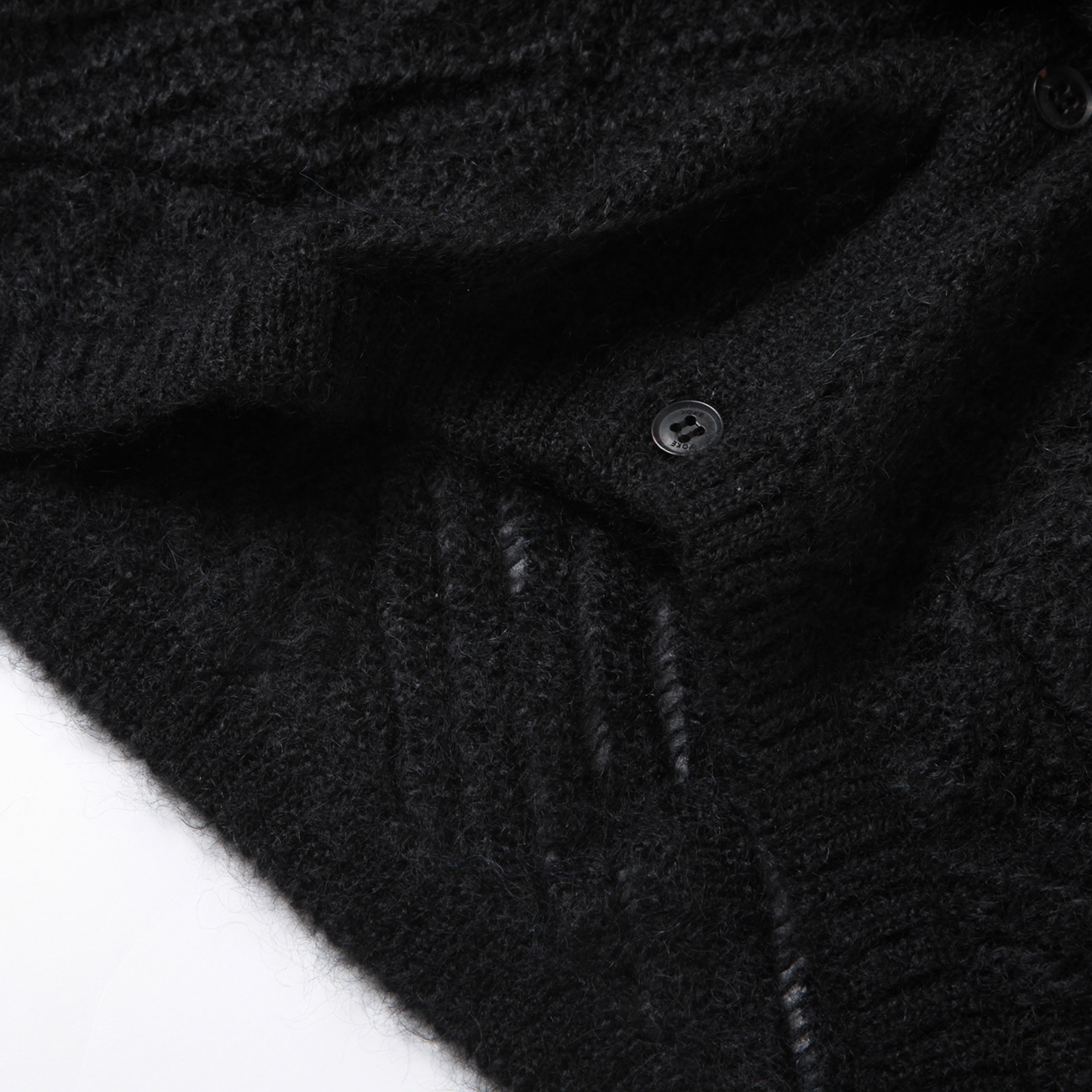 YOKE / ヨーク | SILK MOHAIR BUTTONED CARGIGAN - Black | 通販 YOKE / ヨーク | SILK MOHAIR BUTTONED CARGIGAN - Black | 通販