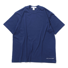 COMME des GARCONS SHIRT | cotton jersey plain with printed CDG SHIRT logo at front - Navy