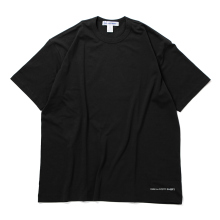 COMME des GARCONS SHIRT | cotton jersey plain with printed CDG SHIRT logo at front - Black