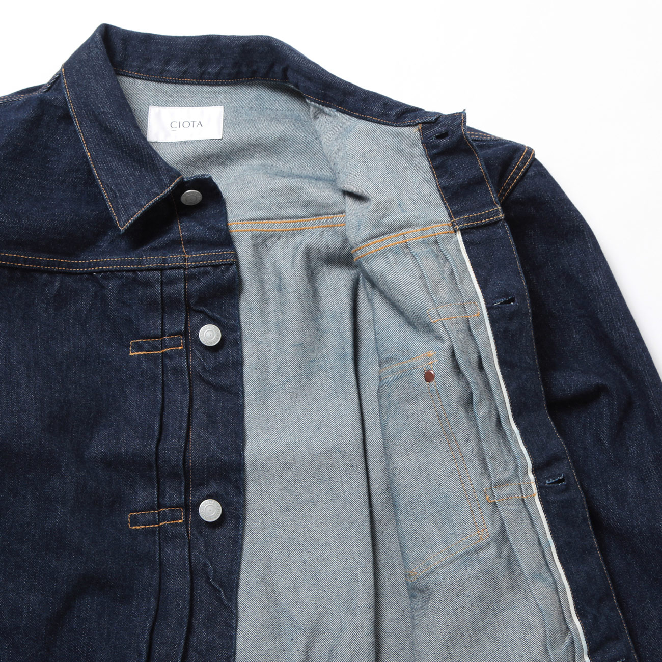 Single Pocket Denim Jacket - Navy (One Wash)