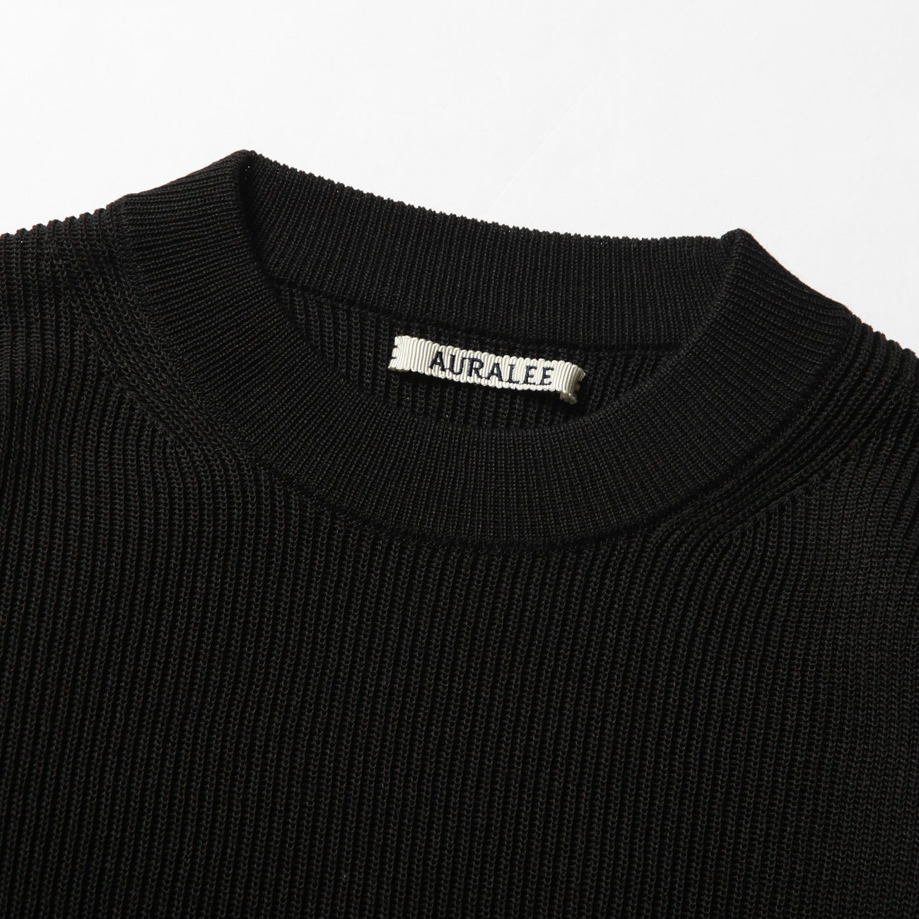 FLAT YARN RIB KNIT P/O (メンズ) - Black