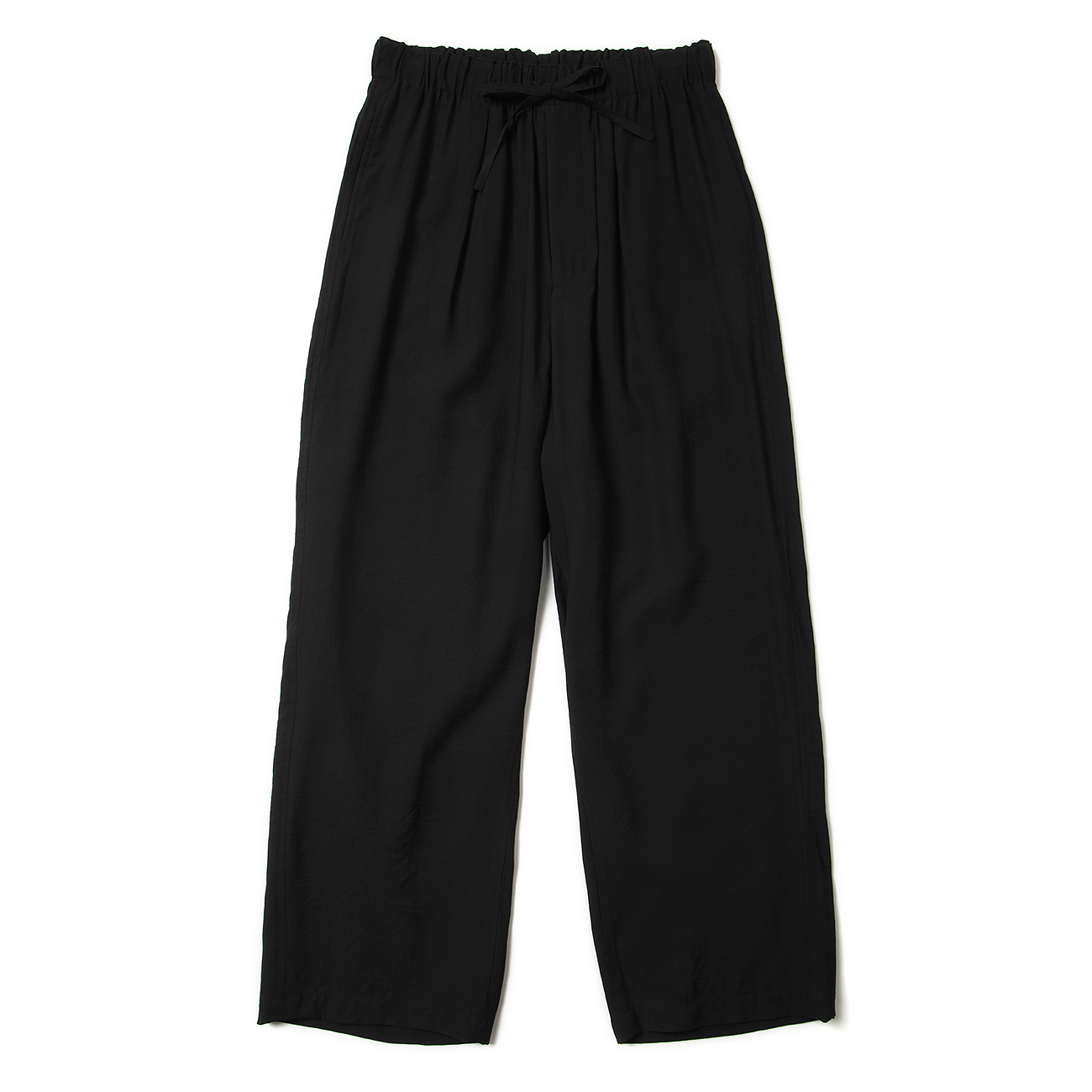Plantation プランテーション ソフトレーヨン ガウチョパンツ ブラック プランテーション 21SS ソフトレーヨン ワイドパンツ ガウチョ