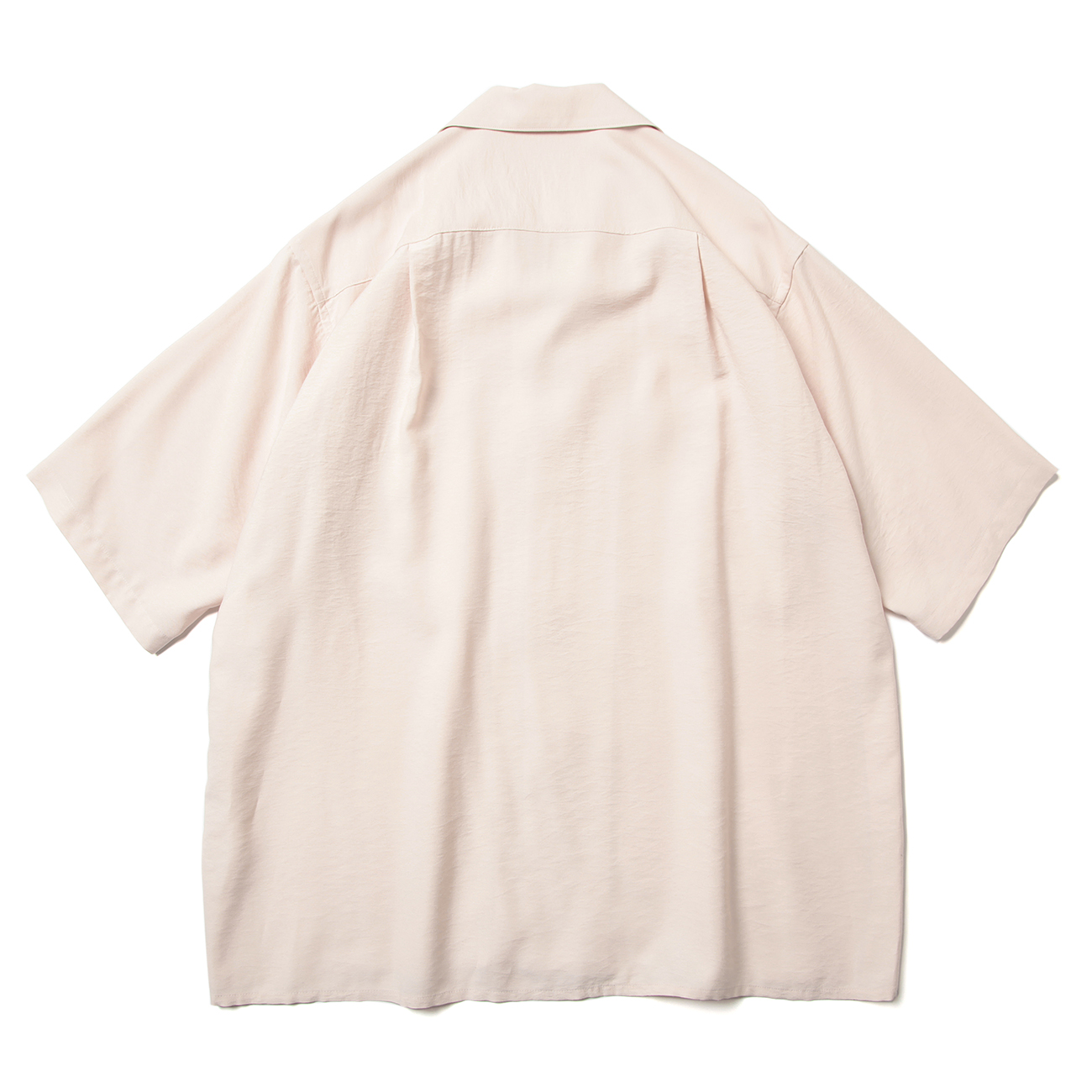 YOKE / ヨーク | WIDE FIT OPEN COLLAR SHIRT - Mist Pink | 通販