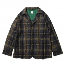 Pen Jacket - Batik Over Print - Navy