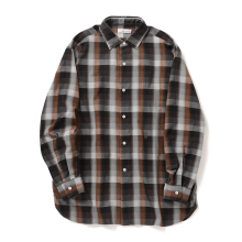 nanamica / ナナミカ | Regular Collar Wind Shirt - Brown