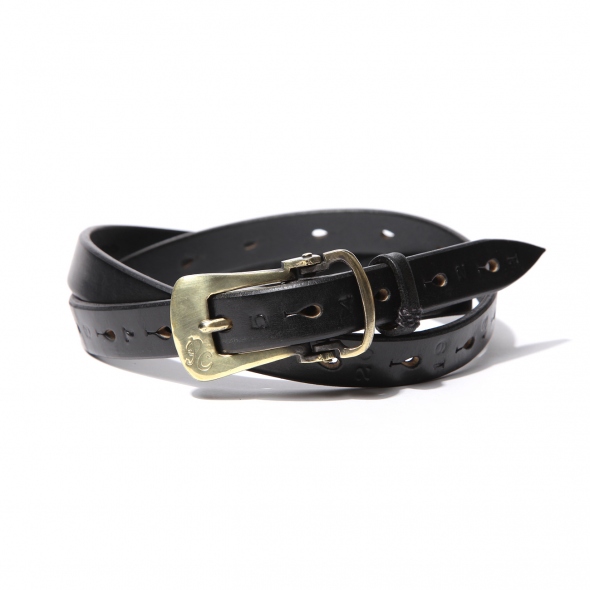 porter classic 2016 A/W LEATHER BELT ベルト Porter Classic / ポータークラシック | LEATHER BELT NARROW - Black