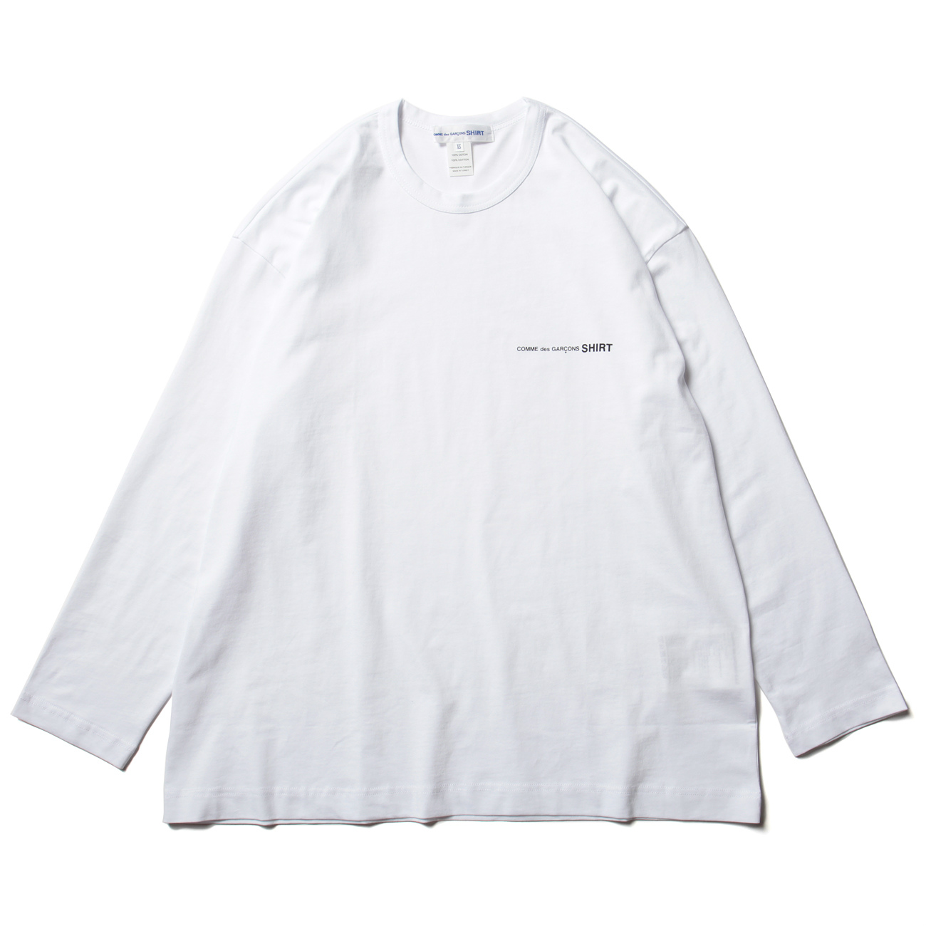 tricot COMME des GARCONS 長袖シャツ S COMME des GARCONS SHIRT | cotton jersey plain with CDG SHIRT logo