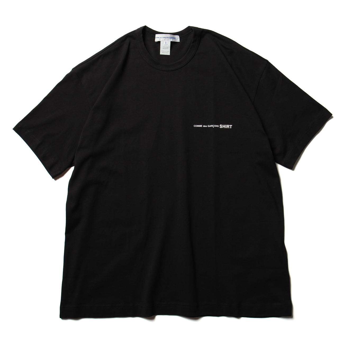 cotton jersey plain with CDG SHIRT logo on front