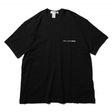 cotton jersey plain with CDG SHIRT logo on front - big T / Tshirt - Black