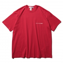 cotton jersey plain with CDG SHIRT logo on front - big T / Tshirt - Red