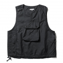 ENGINEERED GARMENTS / エンジニアドガーメンツ | Cover Vest - Nylon Micro Ripstop -  Black | 通販 - 正規取扱店 | COLLECT STORE / コレクトストア