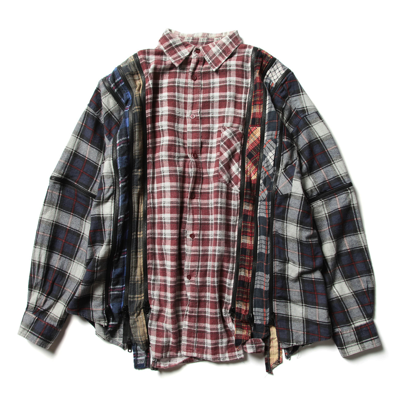 Needles / ニードルズ | Rebuild by Needles - Flannel Shirt ->7 Cuts