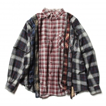 トップス Rebuild by Needles FLANNEL SHIRT REBUILD BY NEEDLES（リビルドバイニードルス）