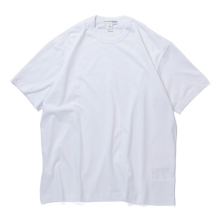 COMME des GARCONS SHIRT | cotton jersey plain with printed CDG SHIRT logo at neck back - White