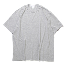 COMME des GARCONS SHIRT | cotton jersey plain with printed CDG SHIRT logo at neck back - Top Grey