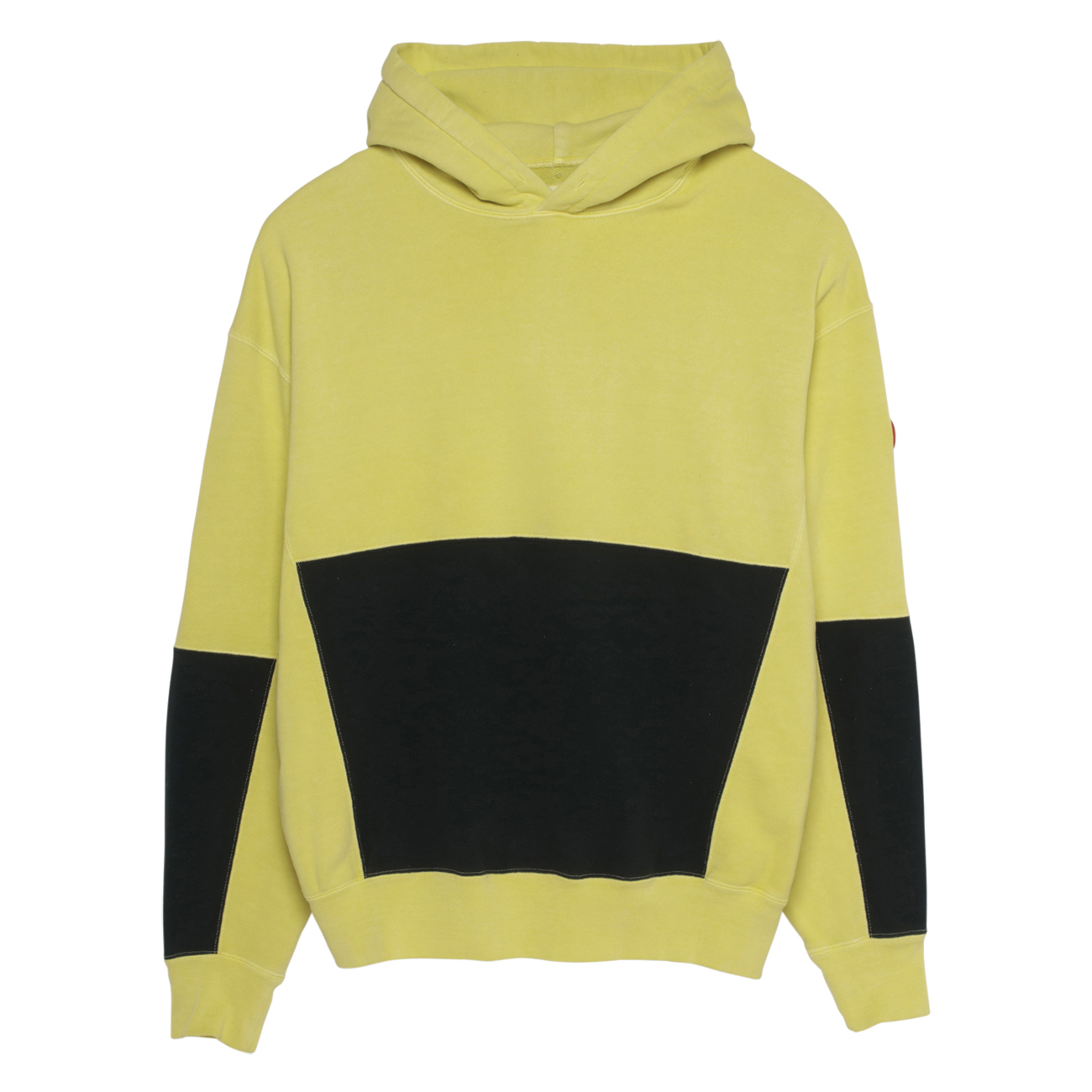C.E / シーイー | OVERDYE ZIGGURAT PATCH HEAVY HOODY - Yellow