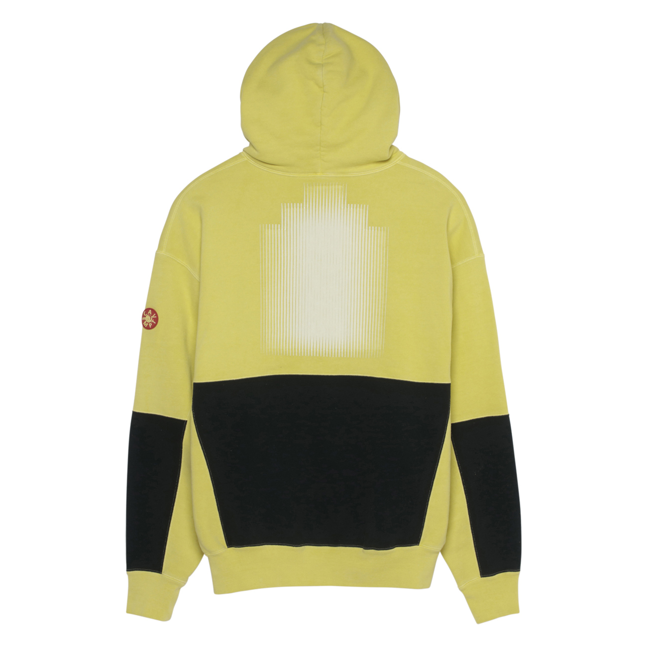 C.E / シーイー | OVERDYE ZIGGURAT PATCH HEAVY HOODY - Yellow
