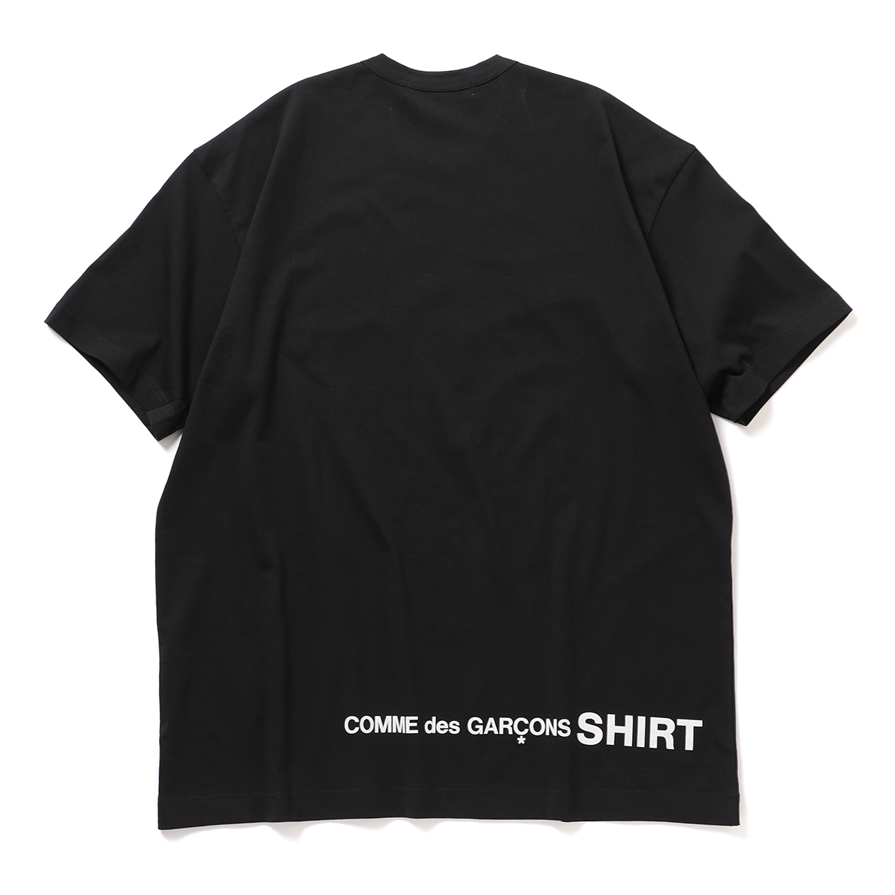 COMME des GARCONS SHIRT | printed cotton jersey OVERSIZED - Black