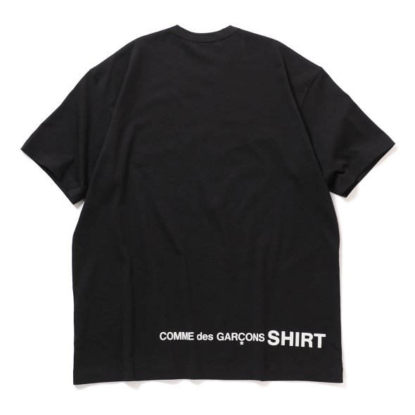 COMME des GARCONS SHIRT | printed cotton jersey OVERSIZED - Black