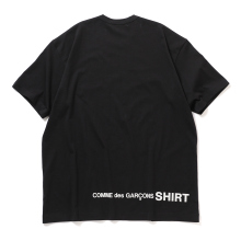 COMME des GARCONS SHIRT | printed cotton jersey OVERSIZED - Black